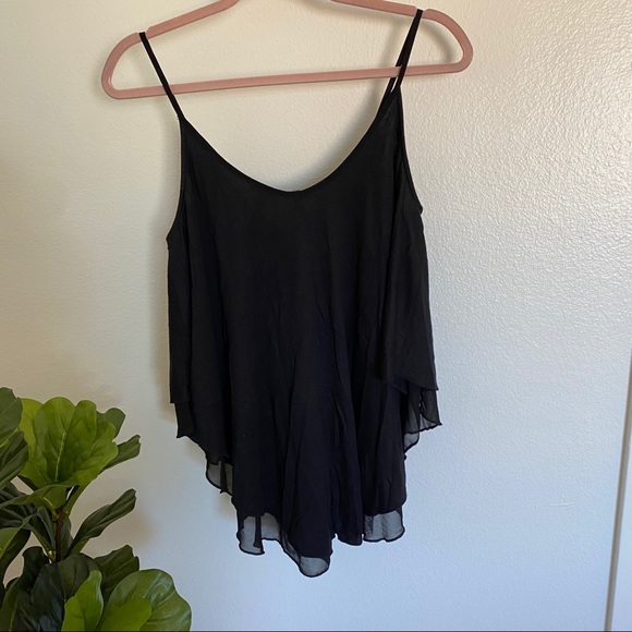 NWT Express Black Flowy Beaded Neckline Tank S - Picture 7 of 7